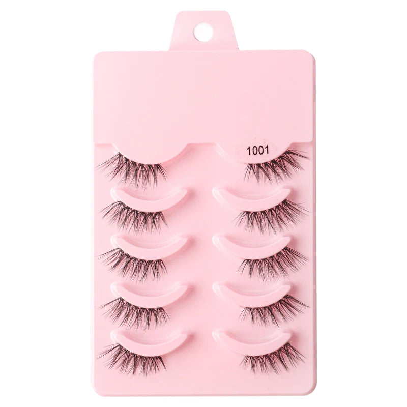 YSDO Manga Lashes 5/10pairs Natural Full False Eyelashes 3D Mink Lashes Extensions Cat Eye Fake Eyelashes Faux Cils