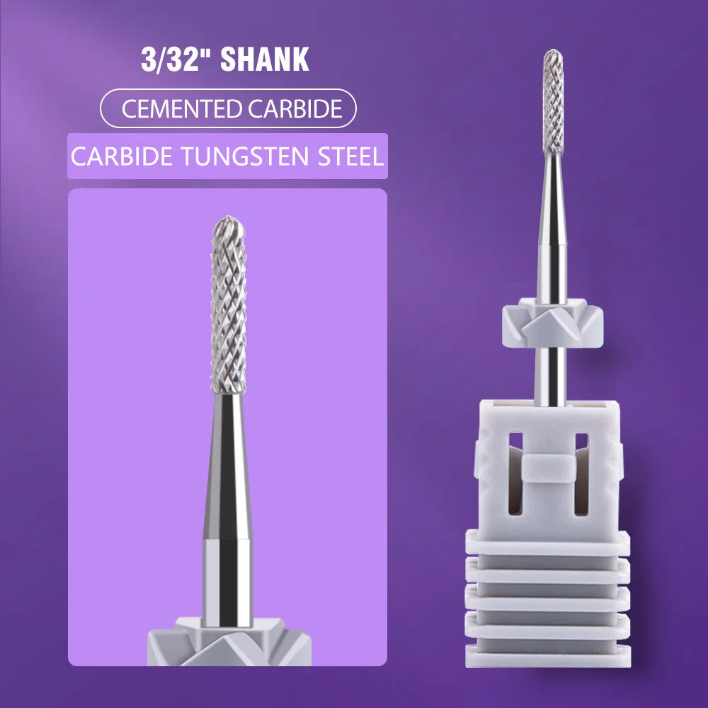 Ceramic Tungsten Carbide Nail Drill Bit for Electric Drill Machine (Manicure & Pedicure Tool)