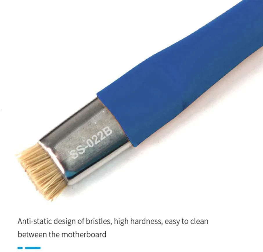 SUNSHINE SS-022a/022b Mobile Phone Motherboard Welding Pad Clean Brush Stiff Brush for Solder Paste Welding Oil Flux Clean Tools