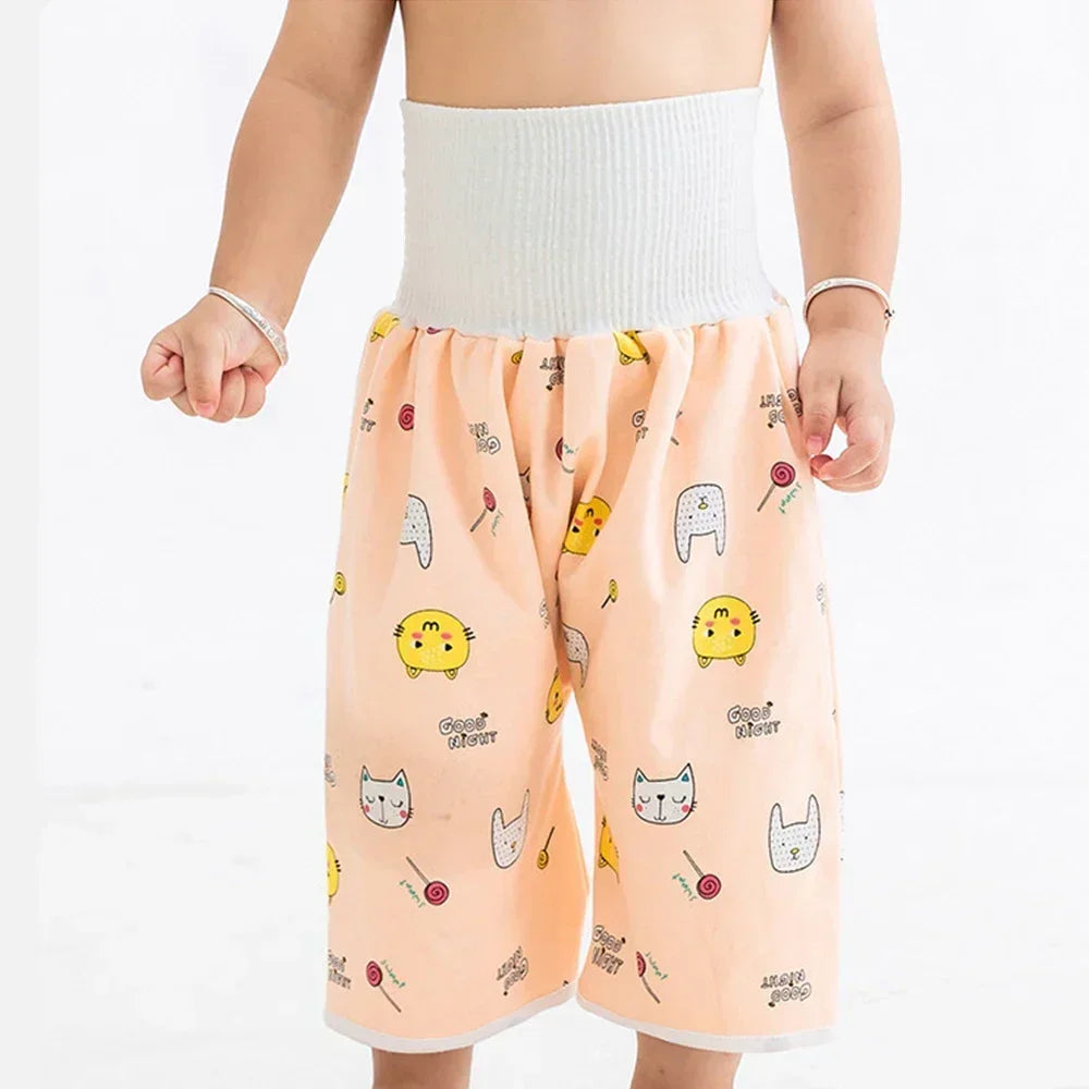 Waterproof Baby Diaper Pants Skirt for Potty Training Unisex Comfy Sleepwear for Boys And Girls 3-15kg Age Range