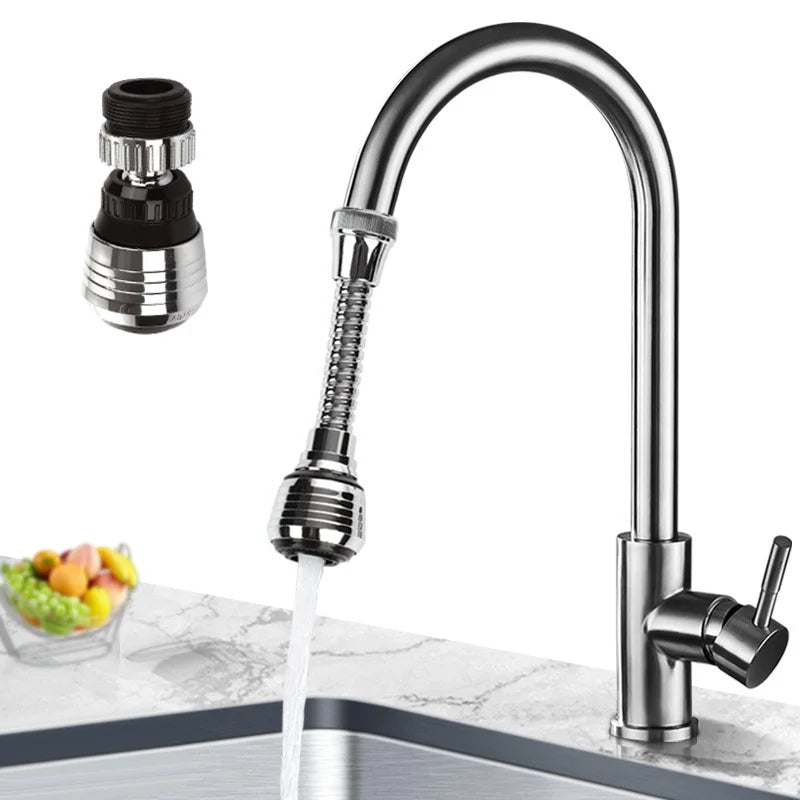 360 Degree Adjustment Faucet Extension Tube Water Saving Nozzle Filter Kitchen Water Tap Water Saving