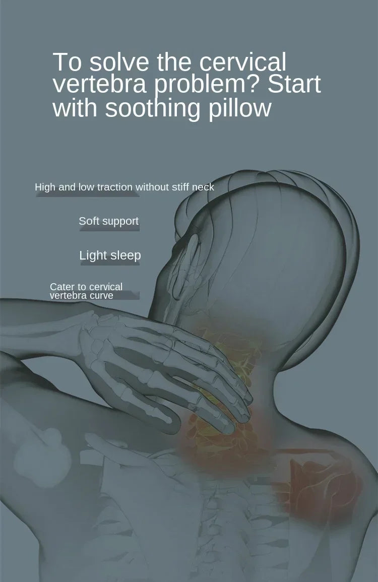 Long Memory Foam Bedding Pillow for Neck Protection, Slow Rebound Shaped Maternity Pillow, Orthopedic Support for Sleeping