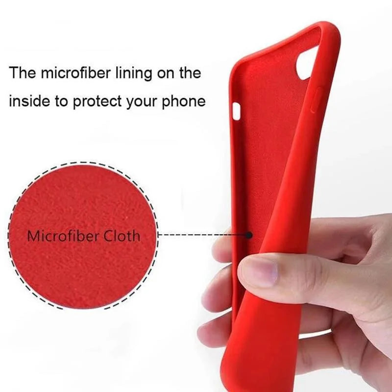 Silicone Case - iPhone 14, 13, 12, 11, 15, 16 Pro Max & Plus