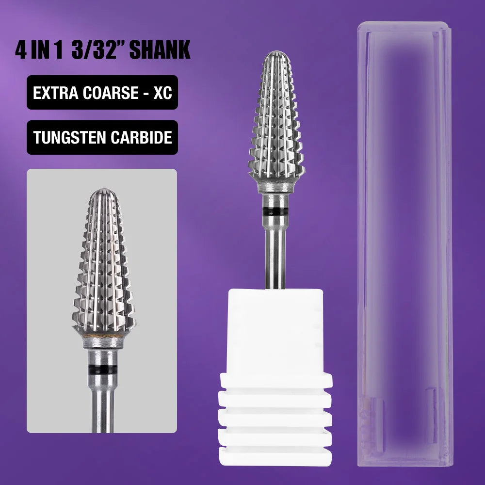 Ceramic Tungsten Carbide Nail Drill Bit for Electric Drill Machine (Manicure & Pedicure Tool)