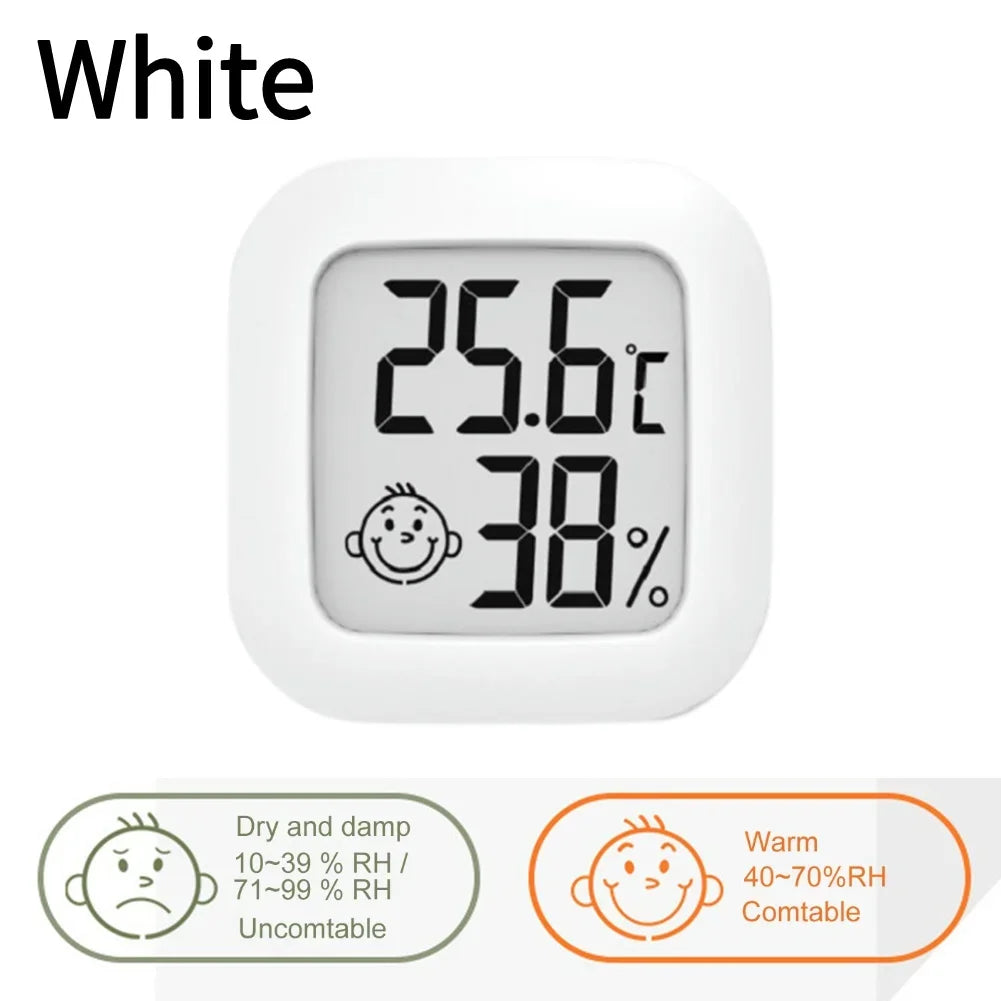 Thermometer Hygrometer Mini Weather Station Thermo-Hygrometer Built-in 2032 Button Battery Temperature Tester Gauge