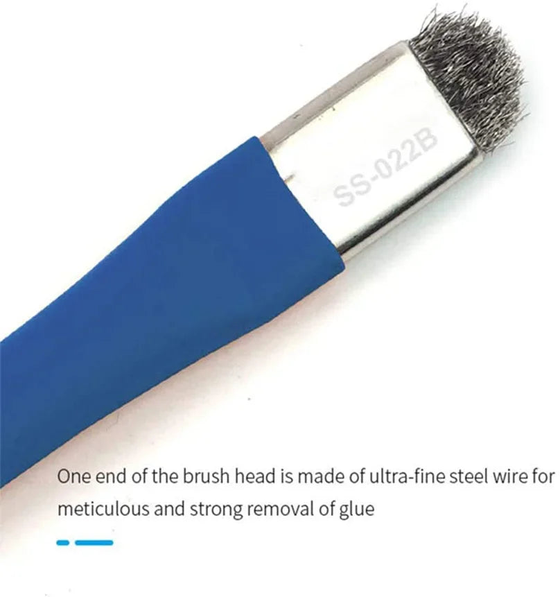 SUNSHINE SS-022a/022b Mobile Phone Motherboard Welding Pad Clean Brush Stiff Brush for Solder Paste Welding Oil Flux Clean Tools