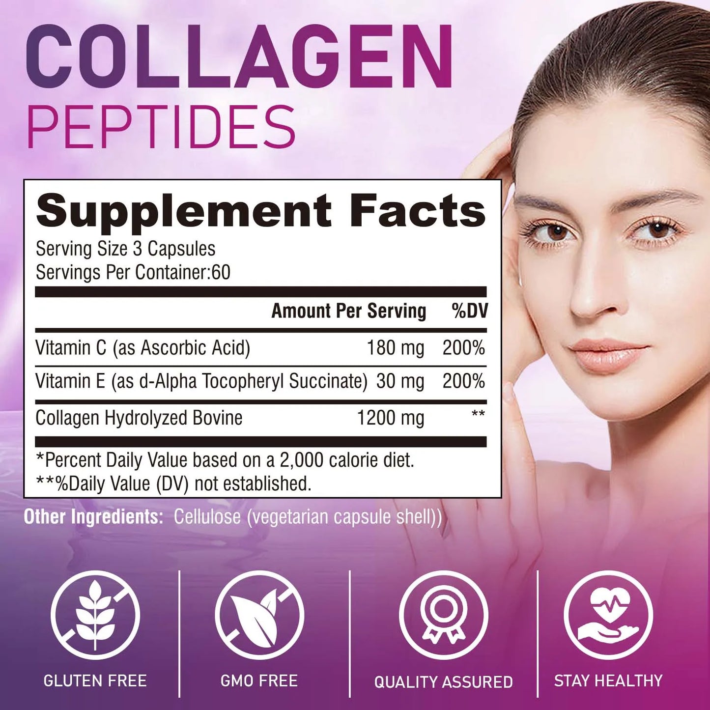 Super Collagen Peptides + Vitamin C - Hair, Skin & Nail Support