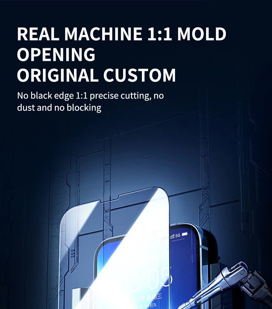 3Pcs Tempered Glass for iPhone 14 13 12 11 15 Pro Max Mini Screen Protector