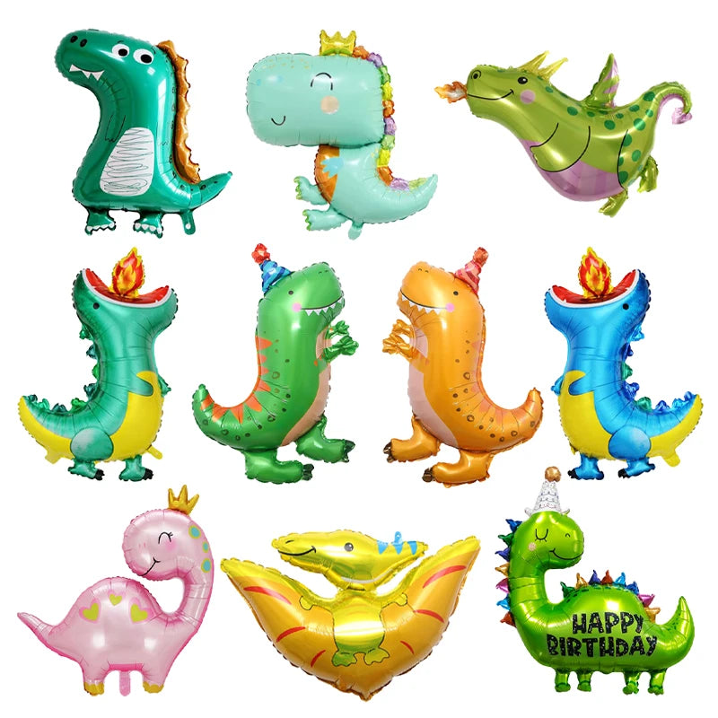 Cute Dinosaur Foil Balloon Dinosaur Themed Decor Birthday Party Decoration Spitfire Dragon Pterosaur
