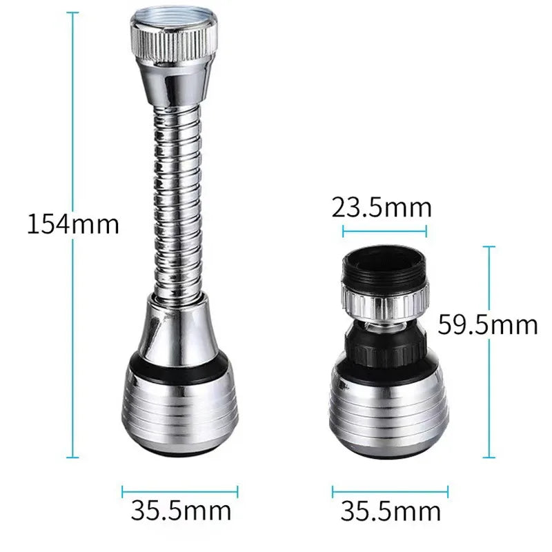 360 Degree Adjustment Faucet Extension Tube Water Saving Nozzle Filter Kitchen Water Tap Water Saving