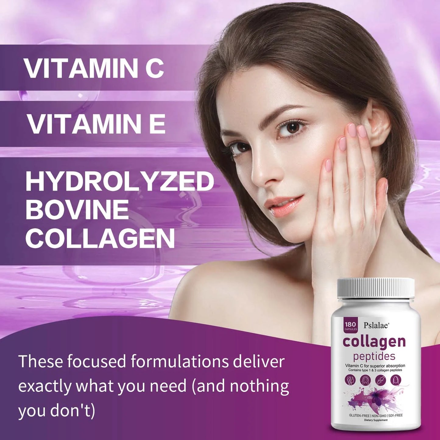 Super Collagen Peptides + Vitamin C - Hair, Skin & Nail Support