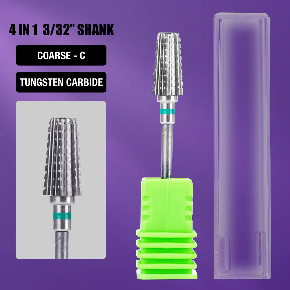 Ceramic Tungsten Carbide Nail Drill Bit for Electric Drill Machine (Manicure & Pedicure Tool)