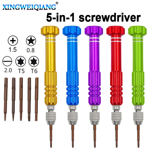 Screwdriver Set 5 in 1 Torx Multifunctional Opening Repair Tool Set Precision Screwdriver For Phones Tablet PC