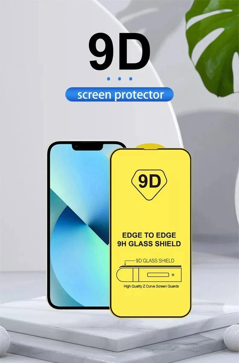 4PCS 9D Protective Tempered Glass Screen Protector