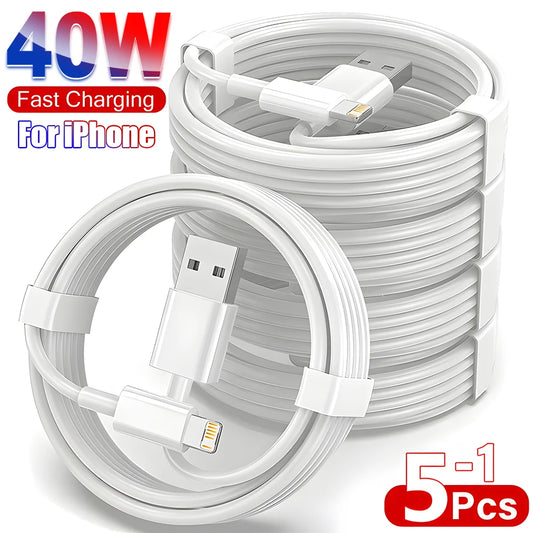 Charging Cable for iPhone 14/13/12/11 Pro Max 1-5 Pcs