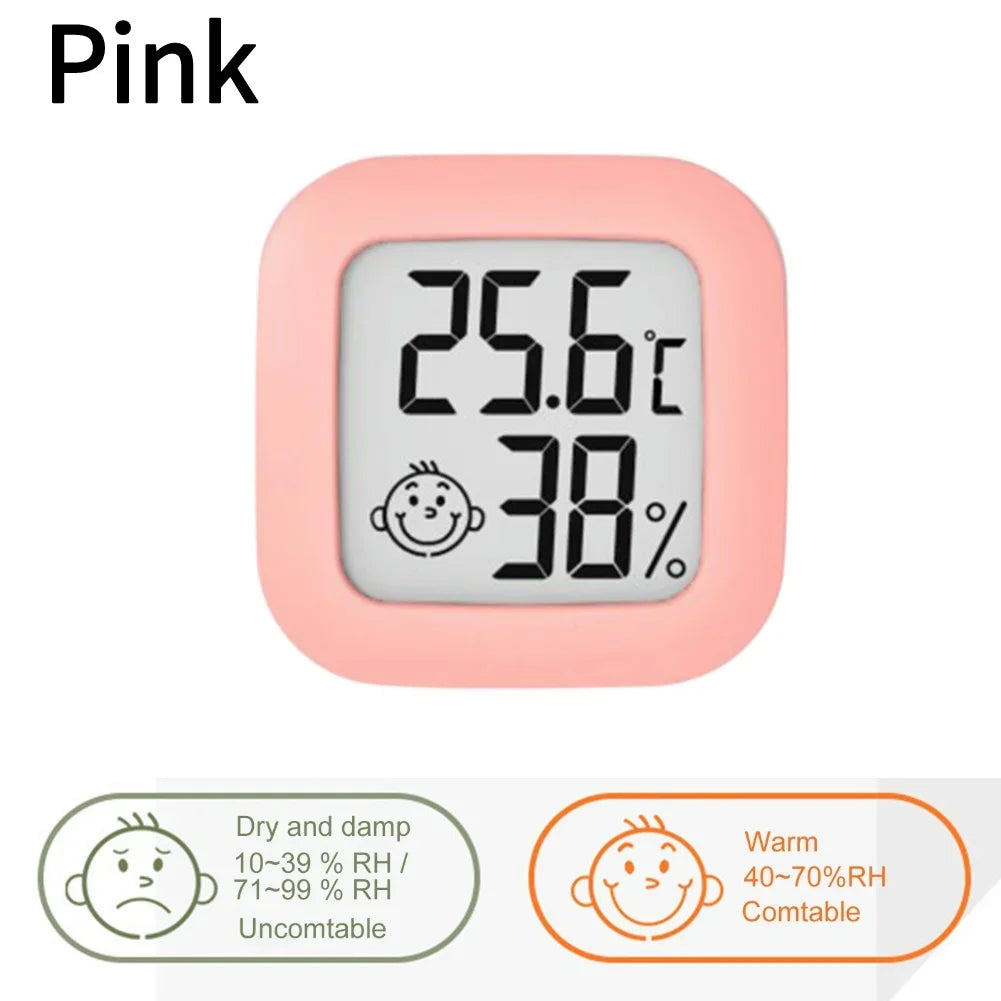 Thermometer Hygrometer Mini Weather Station Thermo-Hygrometer Built-in 2032 Button Battery Temperature Tester Gauge