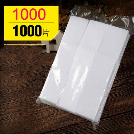 100% Cotton Lint-Free Nail Wipes for Gel Polish Removal (1000/500/100 Pcs)