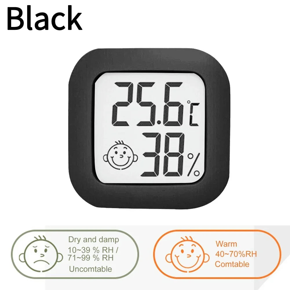 Thermometer Hygrometer Mini Weather Station Thermo-Hygrometer Built-in 2032 Button Battery Temperature Tester Gauge