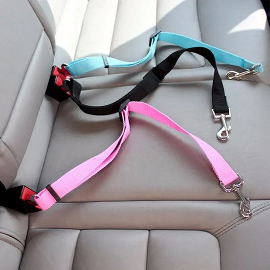 Adjustable Pet Car Seat Belt & Dog Harness