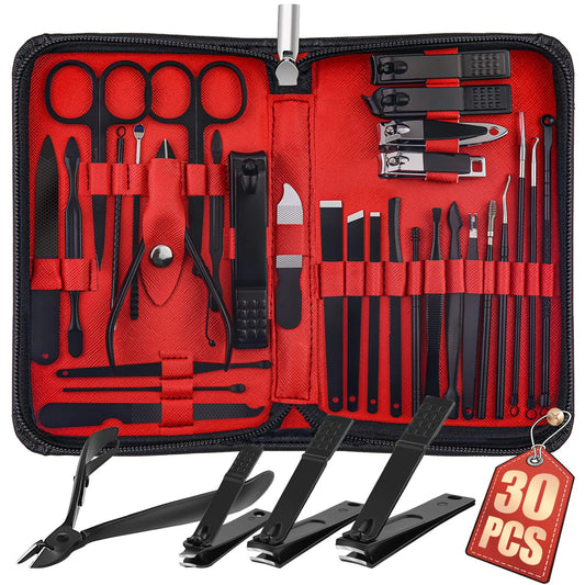 30-Piece Stainless Steel Manicure & Pedicure Set