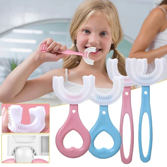 Baby Toothbrush Children 360 Degree U-shaped Child Toothbrush Teethers