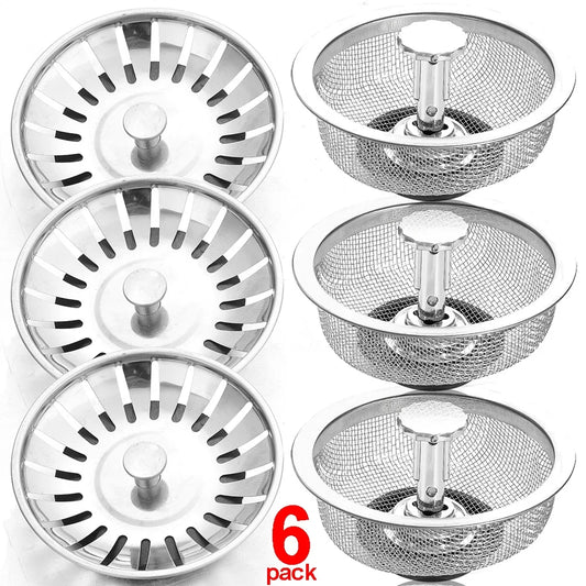 Wholesale Stainless Steel Kitchen Sink Strainers with Handle Stopper