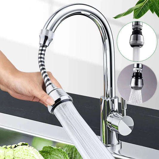360 Degree Adjustment Faucet Extension Tube Water Saving Nozzle Filter Kitchen Water Tap Water Saving