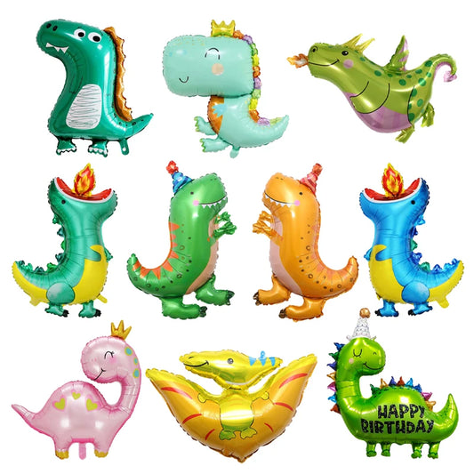Cute Dinosaur Foil Balloon Dinosaur Themed Decor Birthday Party Decoration Spitfire Dragon Pterosaur